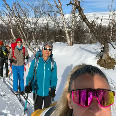 seflie skieurs raid piste royale